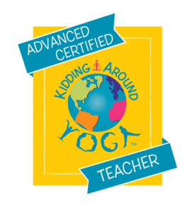 Advanced Certified Teacher Badge from Kidding Around Yoga